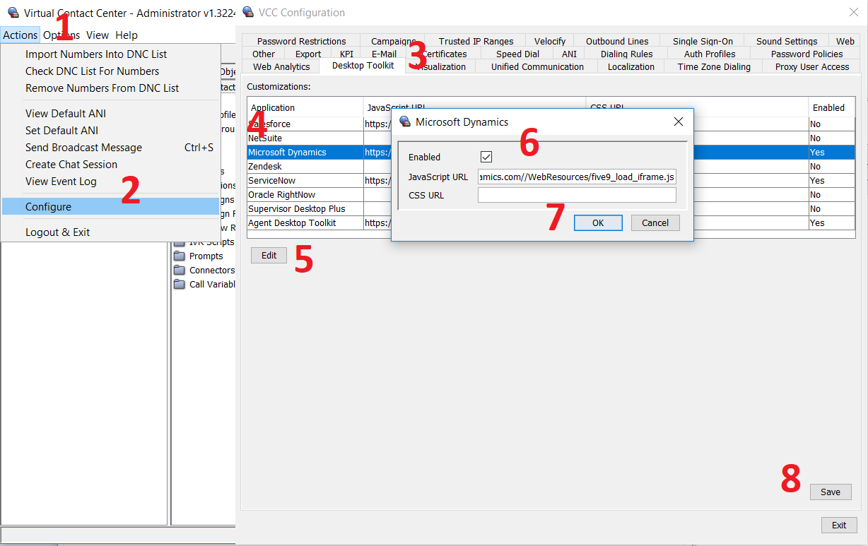 VCC Configuration